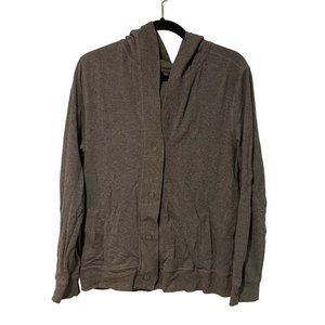 White Stag size Large grey jacket with hood and long sleeves